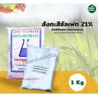 ราคา ซิงค์ซัลเฟต 21 ธาตุสังกะสี Zn แบบเกล็ด Zinc Sulphate heptahydrate บรรจุ 1 กิโลกรัม (2664002551)