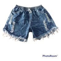 ราคา กางเกงยีนส์ขาสั้นไชส์กลาง สาวอวบใส่ได้เนื้อผ้ายืดได้นิดหน่อยเอวฟรีไซส์ สุ่มลายนะค่ะ (15487396388)