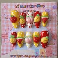 ราคา เล็บปลอมเล็บเจลแท้ งานติดอะไหล่การ์ตูนน่ารัก กาวตะไบ (22518395981)