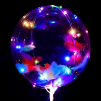 ราคา ไฟลูกโป่ง 20 นิ้ว ไฟกระพริบ 3 จังหวะ กลีบดอกไม้ ขนนก ลูกโป่งled ลูกโป่งใส มีไฟ DIY สําหรับตกแต่งประดับงานปาร์ตี้ (16818355766)