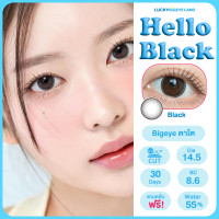 ราคา คอนแทคเลนส์ Hello Black Montra ขนาดบิ๊กอาย คอนแทคเลนส์สีดำ บิ๊กอายสีดำ (21363708223)
