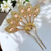 ราคา พร้อมส่งทันที ปิ่นปักผมชุดไทย เครื่องประดับโลหะทอง ใบไม้ไหว ดอกไม้ไหว ชุดไทยเด็ก ชุดประกวด นางรำ ลอยกระทง (22965666724)