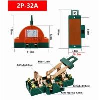 ราคา 2P 32A 63A สะพานไฟ สลับไฟ คัทเอาท์หลังเต่า โซล่าเซลล์ ทนกระแสได้ดี Circuit Control Dpdt Switch Semicircular Breaker คัทเอาท์หลังเต่า 2 ทาง สะพานไฟ สลับไฟ Knife Switch มี 32A 63A 100A คัทเอาท์หลังเต่า 
