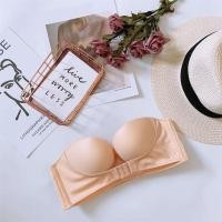 ราคา Front Closure Strapless Bra For Woman Invisible Bras Underwear Female Push Up Brassiere One piece Wireless Bralett (24348866709)