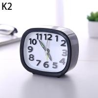 ราคา AGBBG นาฬิกาปลุกทรงกลมสี่เหลี่ยมนาฬิกาปลุกตั้งโต๊ะแบบเงียบขนาดเล็กนาฬิกาปลุกแบบพกพาใช้แบตเตอรี่ (23276500384)