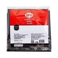 ราคา aro Garbage Bags 30x40 1 kg x 24 pcs เอโร่ ถุงขยะดำแบบหนา ขนาด 30x40 นิ้ว 1 กก x 24 ใบ (14766537967)
