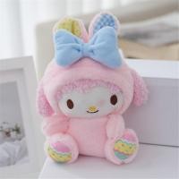ราคา 16cm Sanrio Plush Toys Cute Kuromi Hello Kitty Melody Cinnamoroll Plushie Keychain Bag Pendant Home Decor PP Cotton Stuffed Doll (24193331036)