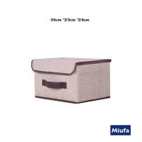 ราคา MIUFAกล่องผ้าลินิน กล่องเก็บเสื้อผ้า สิ่งของ พับเก็บได้ กล่องอเนกประสงค์ กล่องเก็บของ กล่องผ้า กล่องใส่ของ กล่องพับได้ (22001361549)