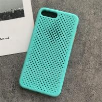 ราคา เคสโทรศัพท์ระบายความร้อนระบายอากาศได้เคสระบายความร้อนสำหรับ iPhone 6 6S 7 8 Plus SE 2 3 2020เคส TPU สีลูกกวาดนุ่มนวล (24336737940)