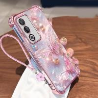 ราคา Casing For OPPO A3 Pro 5G Phone Cases Luxury Soft Silicone DustProof Four Corner Protection ShockProof With Big Pink Butterfly SJ168 (24935052996)