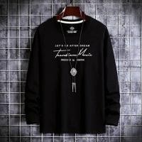 ราคา เสื้อยืดแขนยาวผู้ชายทรงหลวม แฟชั่นฤดูใบไม้ผลิและฤดูใบไม้ร่วง คอกลม ผ้าฝ้ายผสม เสื้อชั้นใน เสื้อเชิ้ตผู้ชาย (24622939762)