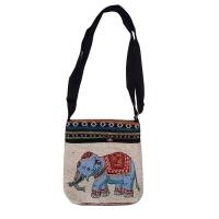 ราคา Ethnic style shoulder bag embroidered butterfly rabbit crossbody bag casual canvas bag cute phone bag (23418753191)