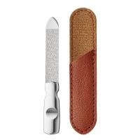 ราคา ตะไบเล็บสแตนเลสพร้อมซองหนัง ตะไบเล็บโลหะสองด้านพร้อมที่จับกันลื่น บัฟเฟอร์ตะไบเล็บโลหะ (24416769440)