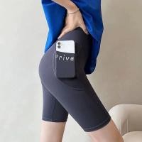 ราคา oobest ซื้อ1 Take 1กางเกงกางเกงฟิตเนสผู้หญิงโยคะกางเกงขาสั้นกระเป๋าด้านข้างบางฤดูร้อนกางเกงปั่นจักรยานสลิมฟิต กางเกงออกกำลังกาย (24807894708)