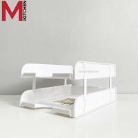 ราคา M KITCHEN ชั้นวางเอกสาร ตะกร้าเก็บเอกสาร 2 ชั้น ตะกร้าใส่เอกสาร ถาดใส่เอกสารA4 ถาดเก็บเอกสาร C0 (24895327666)