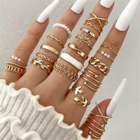 ราคา ชุดแหวนรูปคลื่นเพชรแบบเรียบง่ายสำหรับผู้หญิงและผู้ชายอุปกรณ์ของขวัญวันหยุดแนววินเทจ (24661729591)