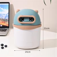 ราคา Mini Cute Desktop Trash Bin With Lid Ideal Trash Bin For Student Dormitory And Desk Practical Living Room Waste Paper Basket (22938869161)