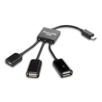 ราคา Micro USB Male To USB Female Host OTG Cable USB 2 0 Male Power Cable Y Splitter (216114891)