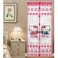 ราคา ม่านประตูแม่เหล็ก กันยุงกันแมลง ลายคิตตี้คู่ สีชมพู (12190861356)