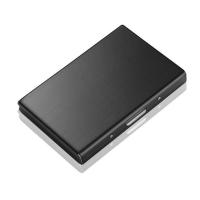 ราคา FXSAXUNN 6 10 สล็อตผู้ถือบัตรเครดิตสแตนเลสสำหรับผู้ชาย Anti RFID Travel ID Holder กล่องเดบิตกระเป๋าสตางค์ผู้หญิงโลหะประตูบัตร (24658415864)
