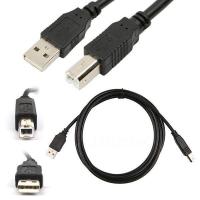 ราคา USB 2 0 A Male to B Male Printer Cable Cord 1 8m 3m 5m 10m สีดำ (427653768)