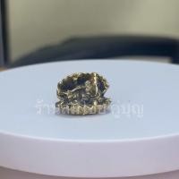 ราคา พระพิฆเนศ ปางเสวยสุขบนหอย เนื้อทองเหลือง องค์เล็ก ขนาด สูง2ซม (22929369348)