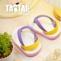 ราคา รองเท้าแตะเด็ก แฟชั่นเด็ก รองเท้าจิ๋ว รองเท้าเด็ก สไตล์ช้างดาว สีทูโทนชมพูม่วง รัดส้น (10708507678)