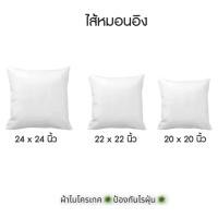 ราคา หมอนอิง ไส้หมอนอิง Size 20x20 24x24นิ้ว ผ้าไมโครพรีเมี่ยมMicrotex (21043759859)