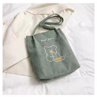 ราคา กระเป๋างานผู้ กระเป๋าสะพายไหล่ ถุงผ้าลายการ์ตูนน่ารักๆผ้านิ่มเบาสบาย แต่สินค้าของเราไม่มีตัวห้อยการ์ตูนไม่มีสติดกเกอร์นะครับ (22171341479)