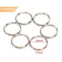 ราคา PCWFKef พวงกุญแจ100ชิ้น ล็อตแบบ DIY พวงกุญแจห่วงโลหะแบบแยกห่วง (24617394116)