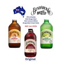 ราคา Bundaberg Diet Drinks 375 ml Diet Ginger Beer Lemon Lime Creaming Soda BBF JAN 2026 (24787161790)