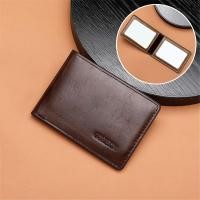 ราคา QNQN กระเป๋าสตางค์ PU ของผู้ชายกระเป๋าสตางค์หนังผู้ชาย กระเป๋าชายวินเทจหนังเหรียญกระเป๋าสตางค์ผู้ชายมัลติฟังก์ชั่เอกสารบัตรกฎบัตรคลิปเอกสารบางเฉียบ (24764673605)