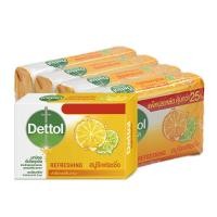 ราคา เดทตอล สบู่ก้อนแอนตี้แบคทีเรีย สูตรรีเฟรชชิ่ง 100 ก x 4 DETTOL Refreshing Anti Bacterial Bar Soap 100 g x 4 (21176416866)