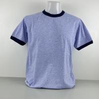 ราคา เสื้อยืดคอกลมกุ๊นขอบคอและแขนสลับสี (22093838432)