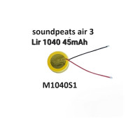 ราคา แบตเตอรี่หูฟัง 1040 soundpeats air2 air3 lir1040 icr1040 Bluetooth headset high end battery series OPPO W51 จำนวน 1 ชิ้น (22410301932)