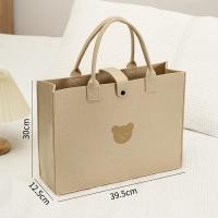 ราคา พร้อมส่ง กระเป๋าถือ กระเป๋าใบใหญ่ กระเป๋าถือผู้หญิง ถุงของขวัญ กระเป๋าถือใบเล็กเนื้อผ้าสักหลาด แฟชั่น มินิมอล tote bag (19228372136)