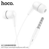 ราคา หูฟังใหม่ล่าสุด HOCO M97 หูฟัง Earphone เสียงใส เบสหนักเเน่น ใส่สบายหู ราคาถูก (18240744785)
