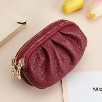ราคา กระเป๋าใส่เหรียญแบบหนัง PU ความจุขนาดใหญ่ กระเป๋าเครื่องสำอางแบบหนัง PU กระเป๋าสตางค์ขนาดเล็ก กระเป๋าสตางค์แบบมีซิปสองชั้น (24780433314)