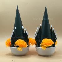 ราคา บายศรี ปาก ชาม ขายเป็นคู่ บายศรีผ้า บายศรีพรหม บายศรีเทพ บายศรี (22410959916)