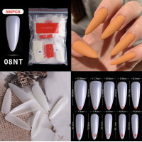 ราคา เล็บปลอม เล็บpvc ปลายแหลม pvc 08 (14038564877)