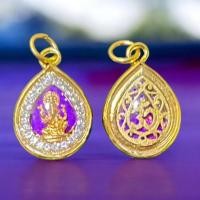 ราคา จี้พระพิฆเนส เลี่ยมล้อมเพชร สีประจำวันเกิด เทพแห่งโชคลาภ ความอุดมสมบูรณ์ (22457192272)