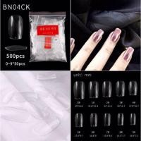 ราคา เล็บปลอมสำเร็จรูป เล็บเจลสีน้ำเงิน ติดอะไหล่แบรนด์ล้อมเพชร (20608445104)