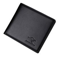 ราคา HNQH Elegant Mens Leather Wallet High quality Wallet Soft Leather Solid Color Beautiful Appearance (23149647690)