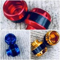 ราคา ลดล้างสต๊อก เป๊กล้อ กันล้ม สำหรับรถ Mslaz MT15 New R15 CB150R MSX งาน CNC สีน้ำเงิน (24549076020)
