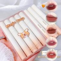 ราคา 5pcs set lipstick matte waterproof lip gloss set lip clay lipstick lipstick matte lip glaze long lasting color lip gloss waterproof moisturizing non fading non sticky cup lipstick (24554599436)
