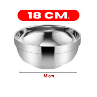 ราคา B LIVEM 50 OFF ถ้วยชามสแตนเลส304 สไตล์เกาหลี มี 5ขนาด 11 5 14 16 18 20cm ถ้วยสแตนเลส ชามสแตนเลส (24789318154)