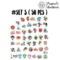 ราคา ʕ ᴥ ʔ พร้อมส่ง สติ๊กเกอร์กันน้ำลายพาวเวอร์พัฟฟ์เกิลส์ Powerpuff Girls Waterproof Decoration Sticker Set (21345370209)