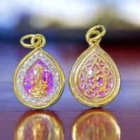 ราคา จี้พระพิฆเนส เลี่ยมล้อมเพชร สีประจำวันเกิด เทพแห่งโชคลาภ ความอุดมสมบูรณ์ (22457192275)