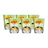 ราคา Mama Cup White Noodles 55 g x 6 มาม่าคัพ เส้นหมี่กึ่งสำเร็จรูป น้ำใส 55 กรัม x 6 ถ้วย (16135798947)
