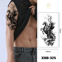 ราคา ฟรี 1 ชิ้น รอยสักแทททู ติดทน5 7วัน ลายสักแขนผู้ชาย เท่ แขนขนาดใหญ่ หมาป่า มังกร tattoo sticker (23411800388)